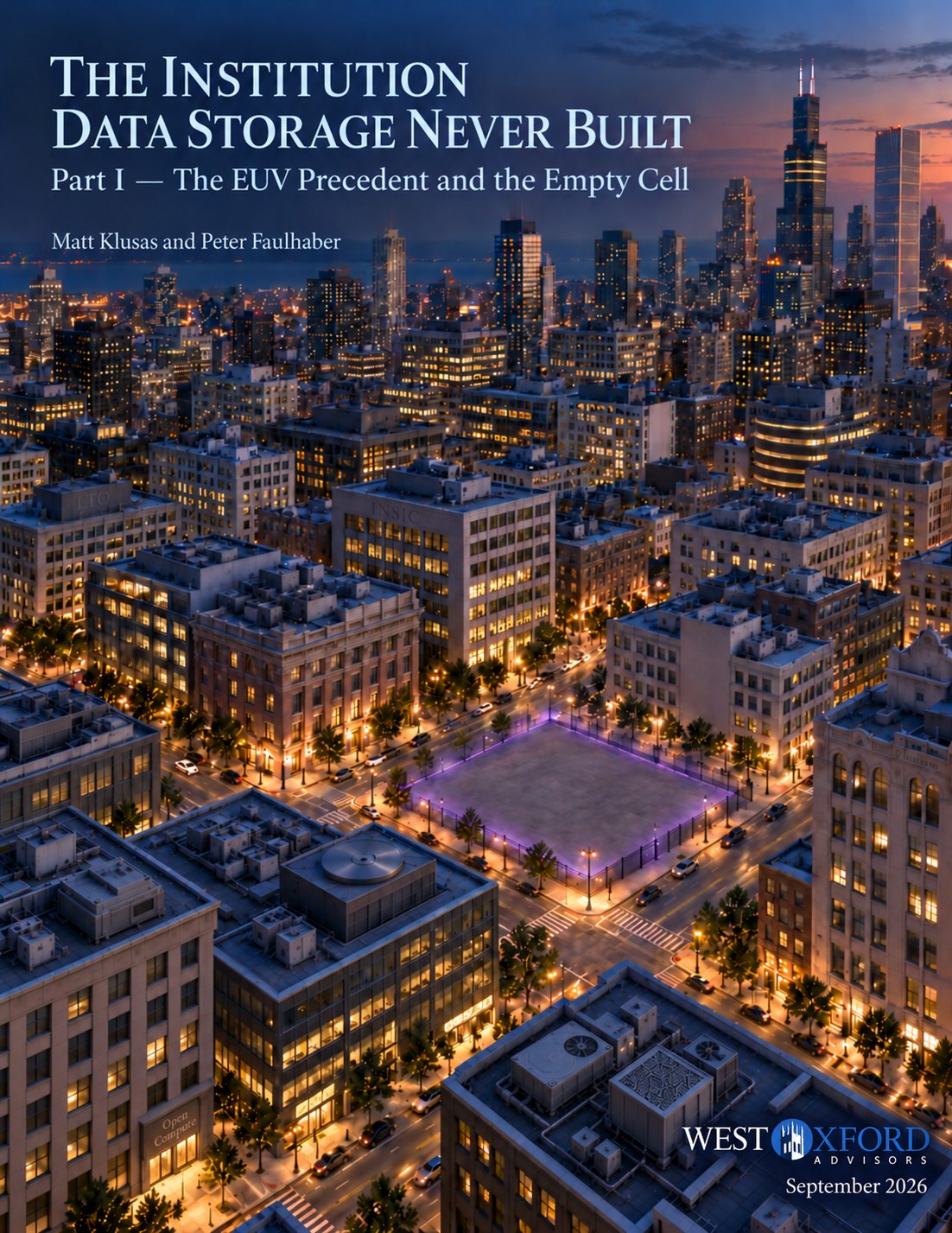 The Institution Data Storage Never Built white paper cover